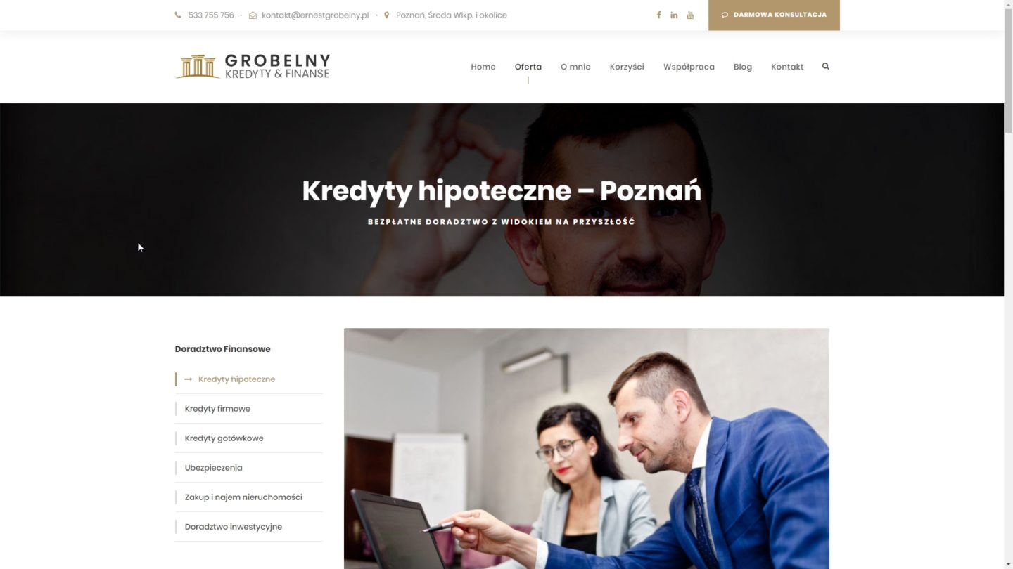 Kredyty hipoteczny Poznań _ Bezpłatne doradztwo finansowe _ Ernest Grobelny – Google Chrome 2019-08-21 12.49.55