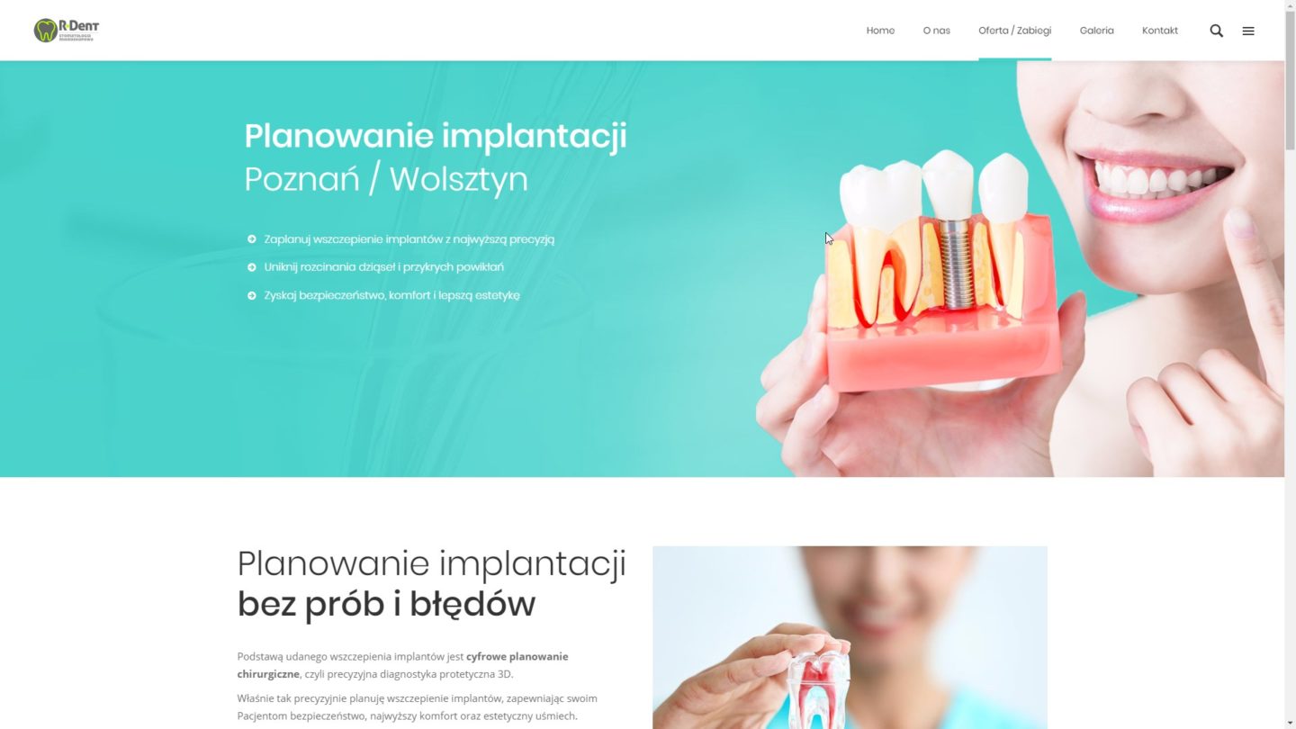Planowanie implantacji – Poznań _ Wolsztyn – R-Dent Dentysta, Stomatolog – Google Chrome 2019-08-21 13.17.50